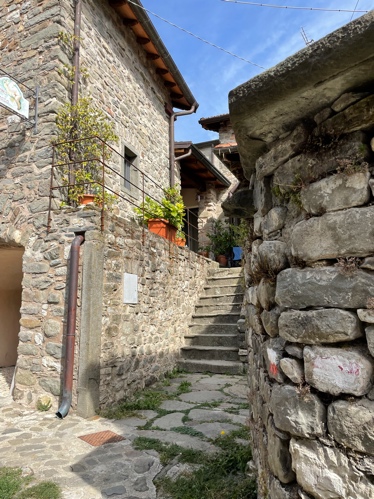 Stone walls and stairs